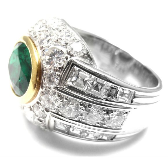 Rare! Authentic Patek Philippe Platinum Diamond Emerald   zCertificate - Picture 2 of 10